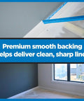 PROSharp Painter's Tape 2 in (1.88 in x 60 yd) 1 Roll Blue Edge-Lock+ applied on ceiling for sharp paint lines