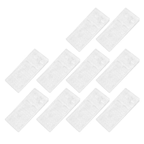 Transparent Door Stopper Set Of 10 Non Slip Holders For Home And Office High Friction Quadrate Shape No Tools Needed Install 4 By 9.4 Cm