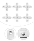 6-Piece Stainless Steel Rotation Door Hinges Set With Free Rotation And No-Hassle Install, Hidden Pivot Hardware visible