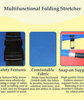 Close-up of Heavy Duty Aluminum Folding Stretcher For Outdoor Rescue Rugged Portable First Aid Litter With Rust Resistant Tubing