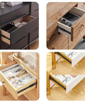 Soft Close Drawer Slides 6 to 40 Inch Side Mount Rails Black Three Section Full Extension Heavy Duty 100 lb Load open drawers