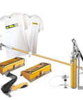Pro Grade Drywall Flat Box Set With 10 Inch And 12 Inch Boxes Standard And Wizard Handles Pump And Box Filler Nozzle Two Boxes And Two Handles