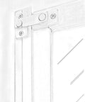 Solid Brass Shutter Bar And Door Latch Matte Black For Shutters And Small Cabinets Seven Eighths Inch By Two And Three Thirty Seconds Inch Includes Mounting Screws One Pack Built Tough Durable And Sturdy Construction Made In Taiwan installed on door corner