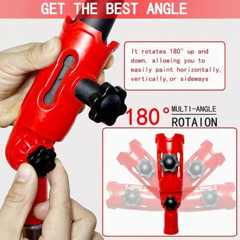 Person adjusting Multi Angle Paint Tool Clamp With 180 Degree Rotating Holder for walls and ceilings