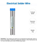 Close-up of tin/lead 60/40 solder wire for 60W Adjustable Temperature Soldering Iron Kit With Quick Heat Ceramic Technology
