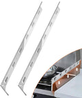Stove Gap Covers 25.6 Inches Long And 0.4 Inch Wide With Aluminum Heat Resistant And Easy To Clean Left And Right 2 Pack Silver