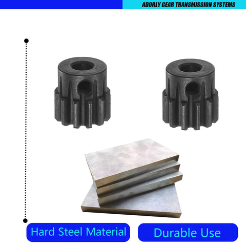 Two Pack 12T Mod1 Steel Pinion Gear For 5mm Shaft With 1.0 Pitch CNC Machined Upgrade Parts For Arrma 6S BLX