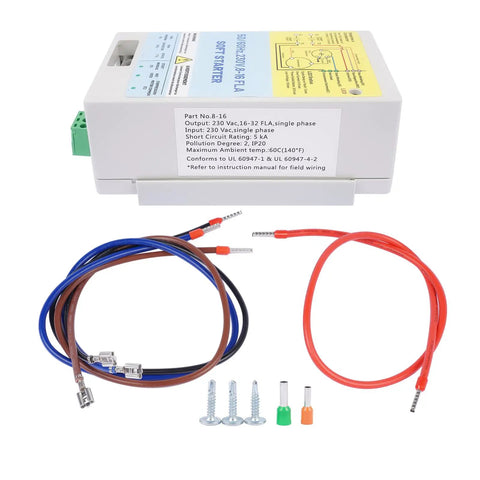 Compact Air Conditioner Soft Starter For 1.75 To 3.5 Ton Residential Units With Reverse Motor Protection Gen Ready Wiring and accessories.