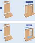 Heavy Duty Hidden Door Pivot Hinges For Wood Doors Stainless Steel Invisible Pivot Hinge With 360 Degree Rotation showcase