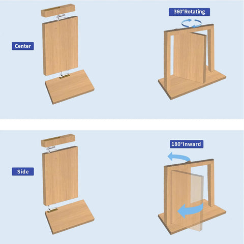 Heavy Duty Hidden Door Pivot Hinges For Wood Doors Stainless Steel Invisible Pivot Hinge With 360 Degree Rotation showcase