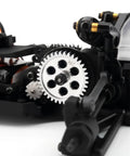 Close-up of Losi 1 24 Micro B Micro T 2WD RC Car Aluminum 36T Transmission Spur Gear Upgrade for smooth power transfer.