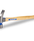 Framing Hammer 24oz With Hickory Handle 999 Series Milled Face Made In USA Heavy Duty Demolition Tool with wooden handle