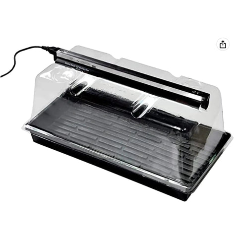 Prism Lens Powered LED Mini Greenhouse Kit With NanoTech Light Reflector And Double Thick Tray For Seed Starting Set