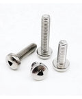 10Pc M2 M3 M4 A2 70 304 Stainless Steel Triangle Socket Security Screws Set For Woodworking Projects Featuring Flat Countersunk Pan Heads