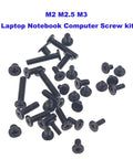 Premium Quality 500 Piece Metric Flat Head Laptop Screw Assortment Kit providing various black screws for laptop repairs.