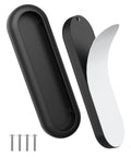 Two Pack Self Adhesive Drawer Pull Handles Four Inch Aluminum Alloy Push Pull Knobs shown with mounting screws.