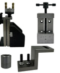 Heavy Duty Mini Lathe Milling Slide Combo Kit With Precision Ground Z Angle Plate And Top Shelf Two Inch Steel Vise components shown.