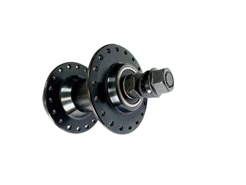 36 Hole Aluminum Front Hub For Mountain Road And E Bike Applications, 100mm QR Spacing, Disc Brake Ready, Lightweight CNC Machined Wheel Component