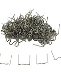 Pre-Cut 0.8mm Wave Flat Hot Staples For Plastic Repair Stainless Steel Auto Bumper Hole Tear Fix Kit Durable Welder Staples For Quick Fixes 100 Count Silver