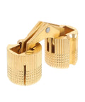 Adjustable Hidden Rotation Pivot Door Hinges Two Pack Quiet Close For Cabinets Wood Doors And Drawers Durable Easy Install gold hinge