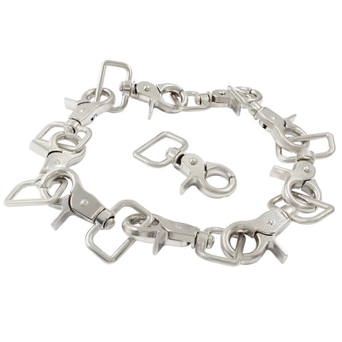 Hordion 10-pack swivel snap hooks with trigger clasps for keychains and dog leashes