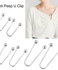 Two Pack Metal Spiral Fasteners Double Head Brooch Clips Secure Clothing And Shawl Collars Keeping Loose Garments Locked Down With Zero Drama This Everyday Staple Is A Total Game Changer For Anyone On The Go.