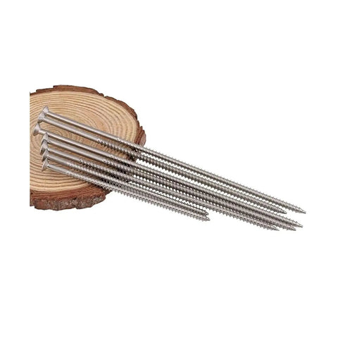 Heavy Duty Stainless Steel Flat Head Tapping Wood Screws Set 60mm Long Countersunk Self Tapping Screws M4 To M8 10 Pieces