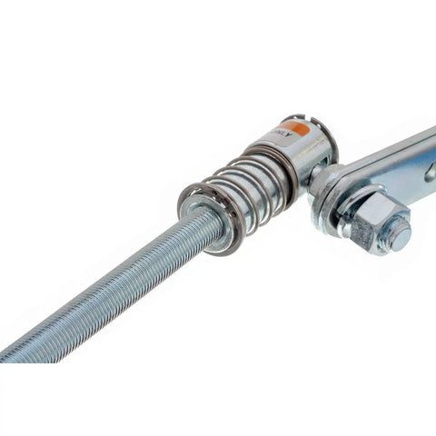 Outboard Kicker Motor Steering Kit With Steering Wheel Linkage, 24 Inch Zinc Plated Rod, Quick Disconnect Assemblies, Custom Fit By Cutting Rod