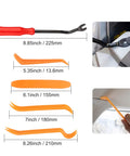 Massive 725 Piece Car Push Retainer Clips And Auto Fasteners Kit with removal tools and their sizes shown