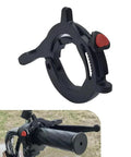 Hustle Free Motorcycle Throttle Catch And Smooth Cruise Control Assist With Boss Gripping Handlebar Clip Black, shown from side profile.