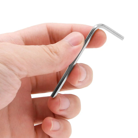 2.5mm Hex Key Wrench Set With 20 L Shaped Allen Keys For Bike And Furniture Repair Durable Rust Resistant Metal Compact 51mm Length