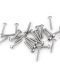M3 Self Tapping Screws Set, 200 Pieces, 304 Stainless Steel, Truss Head, scattered fasteners for DIY projects