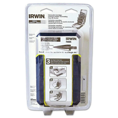 Pro Grade 29-Piece M35 Cobalt Drill Bit Set With 1/16 To 1/2 Inch Increments, 135 Degree Split Point packaging