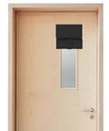 School Door Blackout Curtains For Privacy And Safety In Classrooms Clinics Offices And Apartments No Nonsense Install With Easy Hang And Light Blocking For Day And Night on small window of wooden door