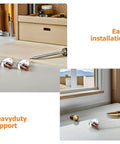 4 Piece Drawer Repair Kit With Roller For Cabinets And Kitchen Drawers, easy install components displayed with tools for effortless glide