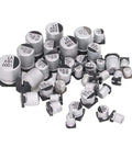 1520Pcs SMD Electrolytic Capacitor Kit With 36 Values From 1uF To 1000uF Aluminum Storage Box Pro Grade Gear For Automotive DIY