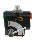 Front view of Flow Control Valve Half Inch NPT Port Adjustable Directional Hydraulic Valve 3000 PSI for tractors.
