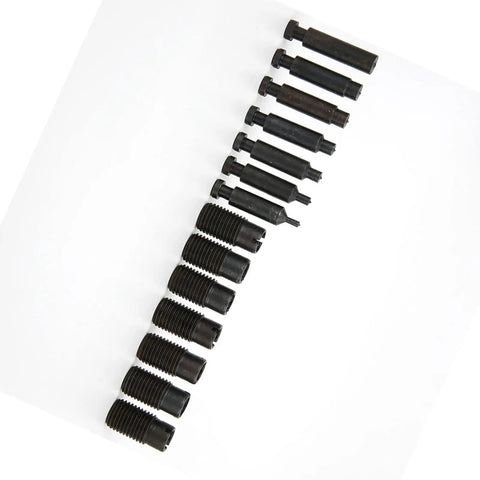 No Sweat Sixteen Piece Manual Sheet Metal Punch Kit Built Tough With Thick Carbon Steel And Smooth Depth Adjustment For Fast Hole Punching And Weekend Warrior Projects
