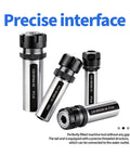 Heavy Duty Industrial Er Extension Rod With Straight Shank Built For Cnc Milling And Lathe Work To Slash Vibration and deliver Dynamite Cutting Precision, showing precise interfaces and connections.