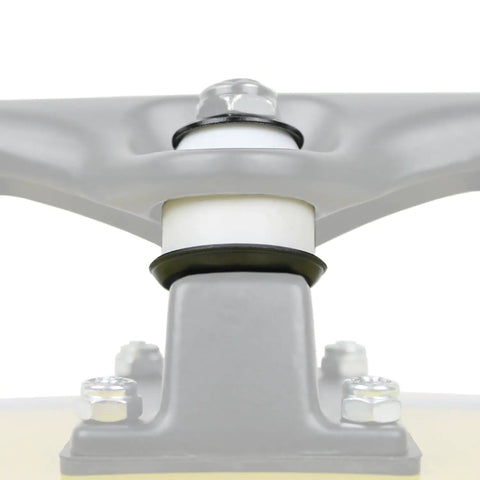 Skateboard Truck Rebuild Kit With Bushings Washers And Pivot Cups For Two Trucks 95A White USA Made Premium Quality For A Smooth Stable Ride Premium USA Made Components For Consistent Performance And Easy Install Ideal For Loose Or Tight Setups