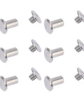 Heavy Duty M5 Rivet Nuts 50 Pack Stainless Steel Flat Head Insert Kit For Metal Work Auto Repair Crimp Tool Ready, showing 10 inserts.