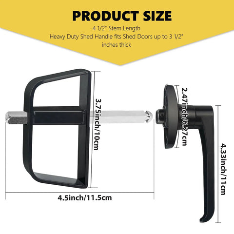 Heavy Duty L Handle Lock Kit With Adjustable Stem And Rust Proof Steel Keeps Your Shed Or Garage Locked Down Tight Solid As A Rock This Durable Kit Comes Loaded With Five Keys For Serious Peace Of Mind