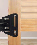 Heavy Duty Bed Frame Connector Plates Secure Headboard Tough No Sweat Assembly Screw Mount Brackets on wood frame.