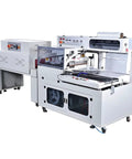 Automatic L Type Heat Shrink Wrapping Machine Featuring Advanced Thermal Sealing For High Volume Commercial Packaging, white, fully automatic.