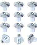 Heavy Duty Domed Torx Barrel Nut For Cargo Trailer Door Latch, galvanized steel, 5/16 inch coarse thread, shows multiple nuts.