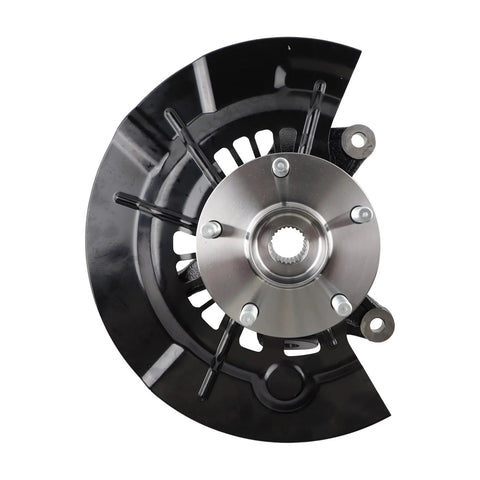 Front-right wheel bearing hub assembly with five studs and metallic hub for 2012–2017 Toyota Camry.