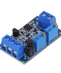 Heavy Duty Current To Voltage Converter With Wide Supply Range Precision Offset Trim And Shop Ready Industrial Signal Conditioning Module positioned on a workbench.