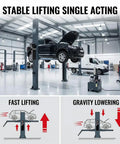 Heavy Duty Hydraulic Power Unit Pump For Car Lift And Dump Trailer With 16 Quart Oil Reservoir 220V AC Single Phase 3200 Psi High Pressure for stable lifting in auto shop.