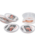Copper Solder Wick Desoldering Set, 5 Piece with various widths for PCB and electronics, displayed with coils and packaging.
