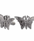 Butterfly Shape License Plate Screws Kit With Two Screw Sizes For Cars And Motorcycles, Titanium Aluminum Finish